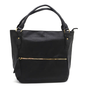 Front Zip Single Zip Dotted Ladies HandBag - myStore20202019
