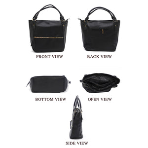 Front Zip Single Zip Dotted Ladies HandBag - myStore20202019