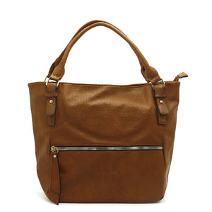 Front Zip Single Zip Dotted Ladies HandBag - myStore20202019