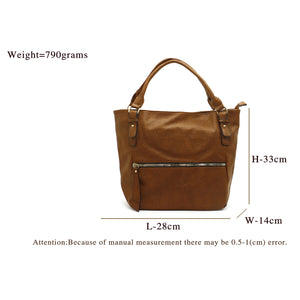 Front Zip Single Zip Dotted Ladies HandBag - myStore20202019