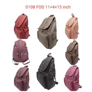 Girl's BackPack With Flap Buckle Front Pocket Stone Fitting Design - myStore20202019