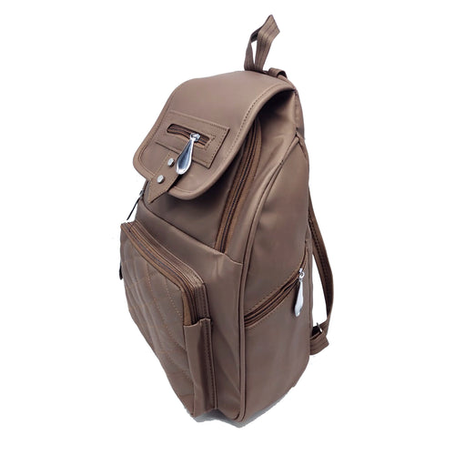 Girl'sBackPack With Flap Chain Front Pocket Stone Fitting Design - myStore20202019