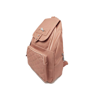 Girl'sBackPack With Flap Chain Front Pocket Stone Fitting Design - myStore20202019