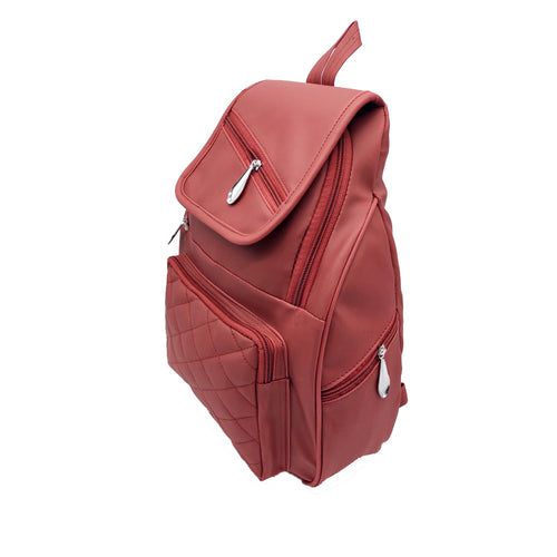 Girl's BackPack With Flap Cross Zip Front Pocket Design - myStore20202019