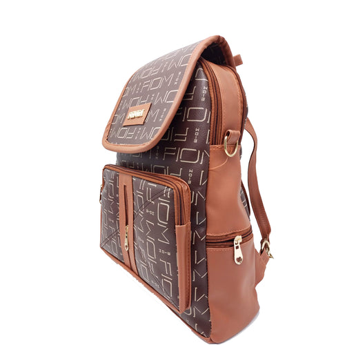 Girl's BackPack With Flap Front Pocket Straight Zip Design - myStore20202019