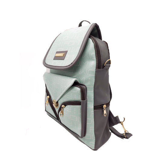 Girl's Back Pack With Flap Lock Pocket Two Front Zip Design - myStore20202019