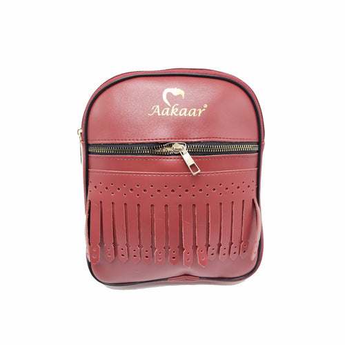 Girl's BackPack With Front Zip Strips Design - myStore20202019