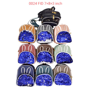 Girl's BackPack With Rabbit Ear Sequins Design - myStore20202019