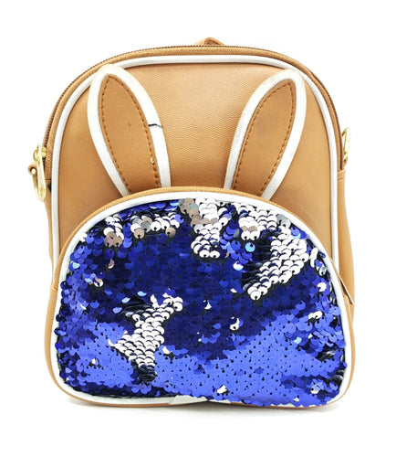 Girl's BackPack With Rabbit Ear Sequins Design - myStore20202019