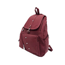 Load image into Gallery viewer, Girl&#39;s BackPack With Stone Fitting On Pocket Flap Lock Design - myStore20202019
