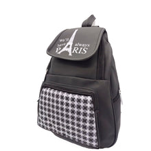 Load image into Gallery viewer, Girl&#39;s Backpack With Front Pocket Checks Print - myStore20202019
