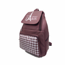 Load image into Gallery viewer, Girl&#39;s Backpack With Front Pocket Checks Print - myStore20202019
