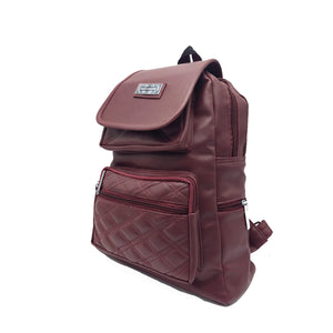 Girls Back Pack With Front Flap Two Pocket Two Zip - myStore20202019