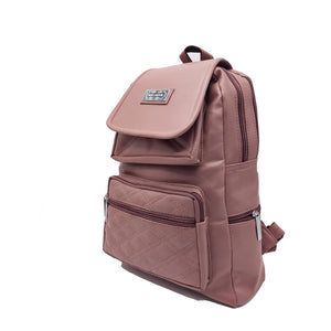 Girls Back Pack With Front Flap Two Pocket Two Zip - myStore20202019