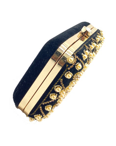Handwork Velvet Frame Clutch - myStore20202019
