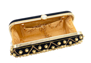 Handwork Velvet Frame Clutch - myStore20202019