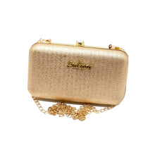 Load image into Gallery viewer, Metal Frame Shimmer Aakaar Fitting Clutch - myStore20202019
