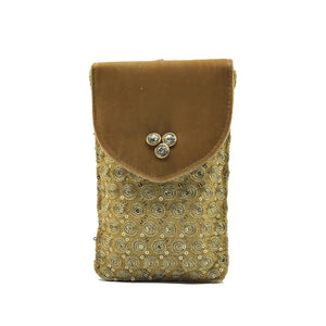 Mobile Cover With Three Stone Fitting on Front - myStore20202019