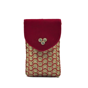 Mobile Cover With Three Stone Fitting on Front - myStore20202019