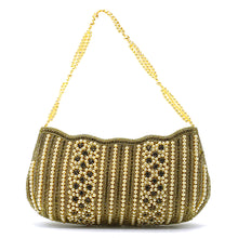Load image into Gallery viewer, Party Wear Clutch With Moti Work And Boat Shape - myStore20202019
