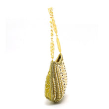 Load image into Gallery viewer, Party Wear Clutch With Moti Work And Boat Shape - myStore20202019
