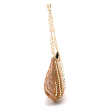 Load image into Gallery viewer, Party Wear Clutch With Moti Work And Boat Shape - myStore20202019
