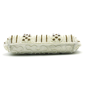 Party Wear Clutch With Moti Work And Boat Shape - myStore20202019