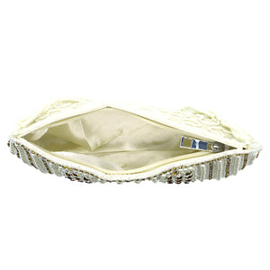 Party Wear Clutch With Moti Work And Boat Shape - myStore20202019