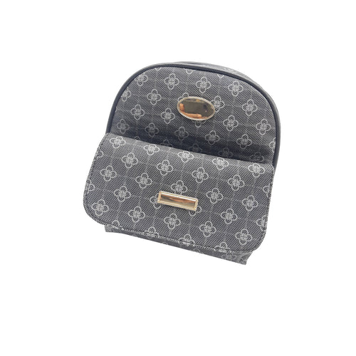 Printed Single Zip Front Pocket Flower BackPack - myStore20202019