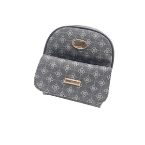 Printed Single Zip Front Pocket Flower BackPack - myStore20202019