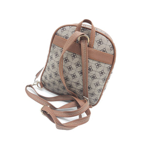 Printed Single Zip Front Pocket Flower BackPack - myStore20202019