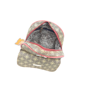 Printed Single Zip Front Pocket Flower BackPack - myStore20202019