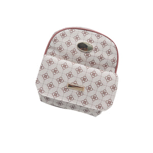 Printed Single Zip Front Pocket Flower BackPack - myStore20202019