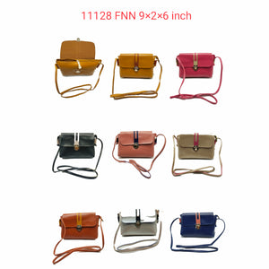 Women's Sling Bag Push Lock With Long Belt - myStore20202019