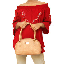 Load image into Gallery viewer, Round Dotted Mat Double Zip Ladies HandBag - myStore20202019
