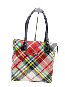 Single Zip Multicolor Stylish Handbag - myStore20202019