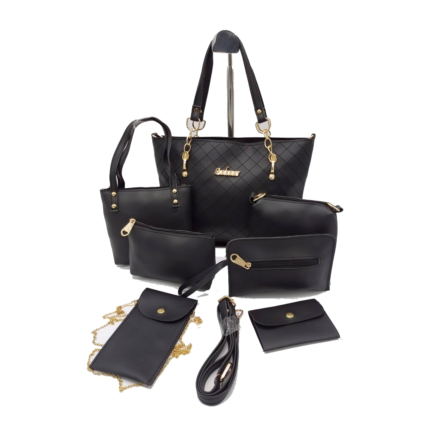 Women's Handbag With Seven Piece Purse Sling Mini Bag Wallet