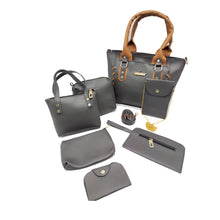 Load image into Gallery viewer, Women&#39;s Handbag With Seven Piece Purse Sling Wallet Pouch Mobile Cover Card Holder Ladies Bag Combo - myStore20202019
