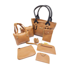 Load image into Gallery viewer, Women&#39;s Handbag With Seven Piece Purse Sling Wallet Pouch Mobile Cover Card Holder Ladies Bag Combo - myStore20202019
