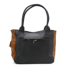Load image into Gallery viewer, Single Zip Plain Double Color Ladies HandBag - myStore20202019
