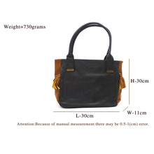 Load image into Gallery viewer, Single Zip Plain Double Color Ladies HandBag - myStore20202019
