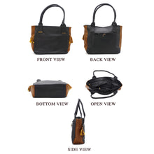 Load image into Gallery viewer, Single Zip Plain Double Color Ladies HandBag - myStore20202019
