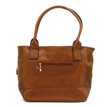 Load image into Gallery viewer, Single Zip Plain Double Color Ladies HandBag - myStore20202019

