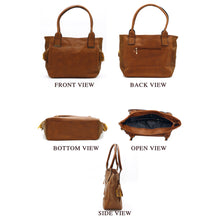 Load image into Gallery viewer, Single Zip Plain Double Color Ladies HandBag - myStore20202019

