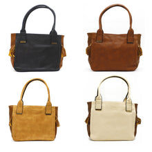 Load image into Gallery viewer, Single Zip Plain Double Color Ladies HandBag - myStore20202019
