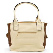 Load image into Gallery viewer, Single Zip Plain Double Color Ladies HandBag - myStore20202019
