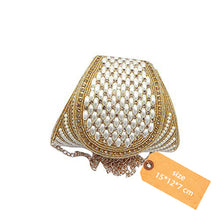 Load image into Gallery viewer, Stone Handwork Batwa Shape Bridal Clutch - myStore20202019
