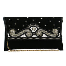 Load image into Gallery viewer, Stone Moti Work Velvet Women Clutch - myStore20202019
