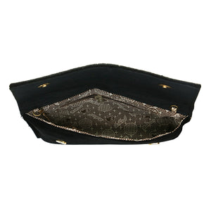 Stone Moti Work Velvet Women Clutch - myStore20202019