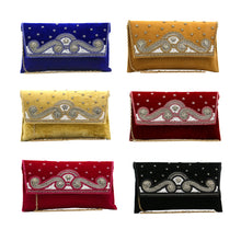Load image into Gallery viewer, Stone Moti Work Velvet Women Clutch - myStore20202019
